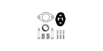 HJS Mounting Kit, catalytic converter Article number: 82 15 6536 cheaply