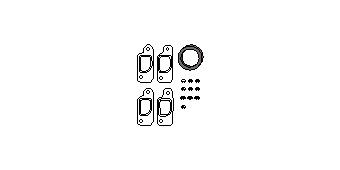 HJS Mounting Kit, catalytic converter Article number: 82 15 6564 cheaply