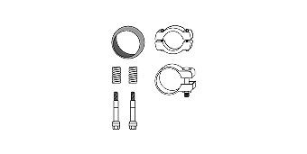 HJS Mounting Kit, catalytic converter Article number: 82 21 3131 cheaply