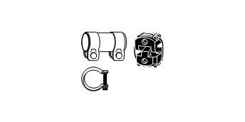 HJS Mounting Kit, catalytic converter Article number: 82 21 3155 cheaply