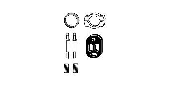 HJS Mounting Kit, catalytic converter Article number: 82 22 4462 cheaply