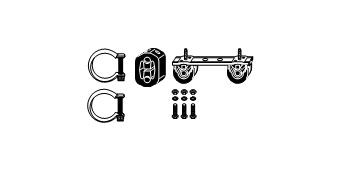 HJS Mounting Kit, catalytic converter Article number: 82 22 4474 cheaply
