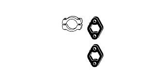 HJS Exhaust mounting kit Article number: 82 22 4603 cheaply