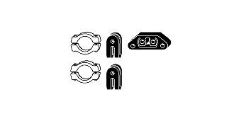 HJS Exhaust mounting kit Article number: 82 23 4304 cheaply