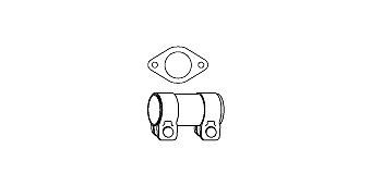 HJS Mounting Kit, catalytic converter Article number: 82 23 4439 cheaply
