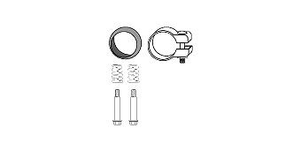 HJS Mounting Kit, catalytic converter Article number: 82 35 8106 cheaply
