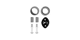 HJS Mounting Kit, catalytic converter Article number: 82 41 7451 cheaply