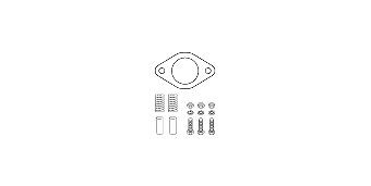 HJS Mounting Kit, catalytic converter Article number: 82 45 7851 cheaply