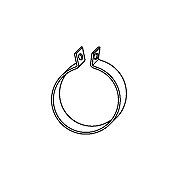 HJS Holder, udstødning Varenummer: 83 13 6487 billige