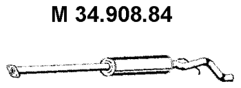 EBERSPÄCHER Middle silencer Article number: 34.908.84 cheaply
