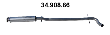EBERSPÄCHER Middle silencer Article number: 34.908.86 cheaply