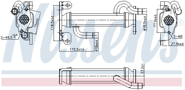 NISSENS 989400 EGR-jahuti Daily 29S13, 29L13, 35C13, 35S13, 40C13, 40S13 126 HP Diisel 2014