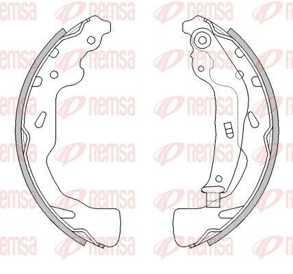REMSA Brake Shoe Set Article number: 4461.00 cheaply