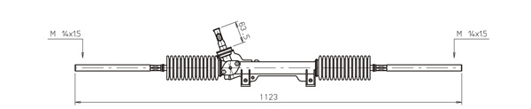 DELCO REMY Steering rack Article number: DSR550L cheaply