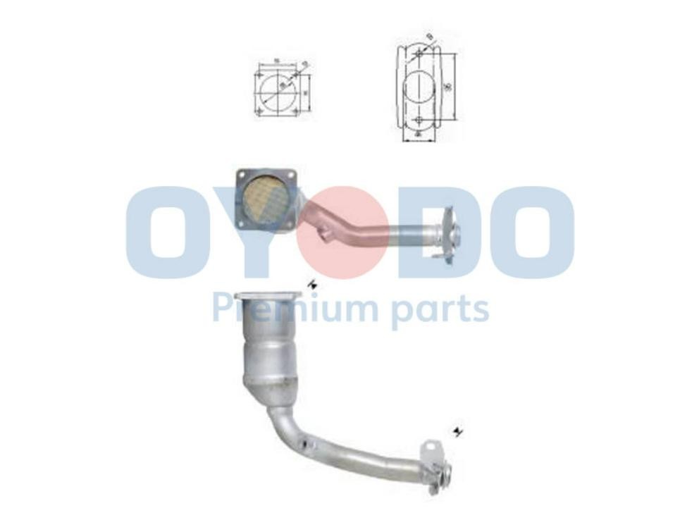 Oyodo Catalytic converter Article number: 10N0027-OYO cheaply