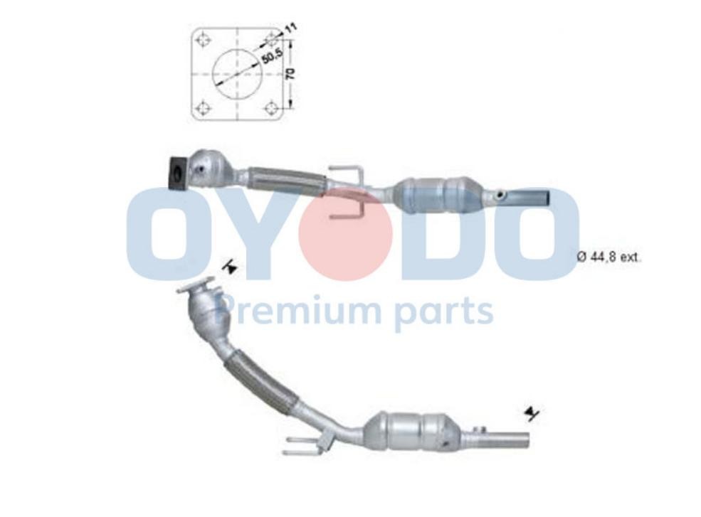 Oyodo Catalytic converter Article number: 10N0028-OYO cheaply