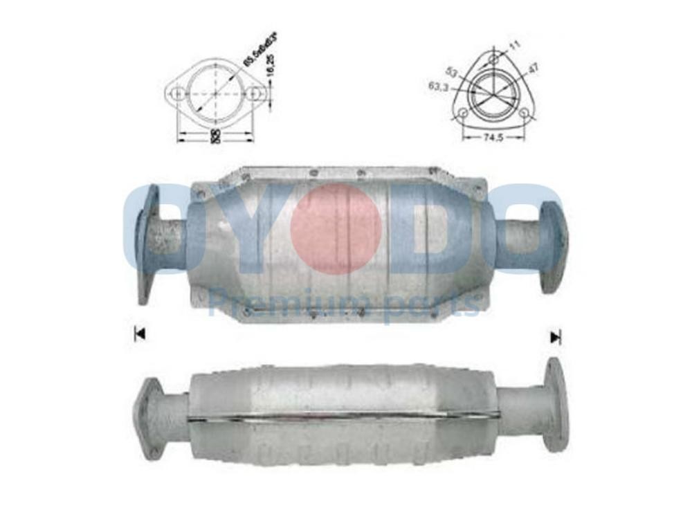 Oyodo Catalytic converter Article number: 10N0046-OYO cheaply