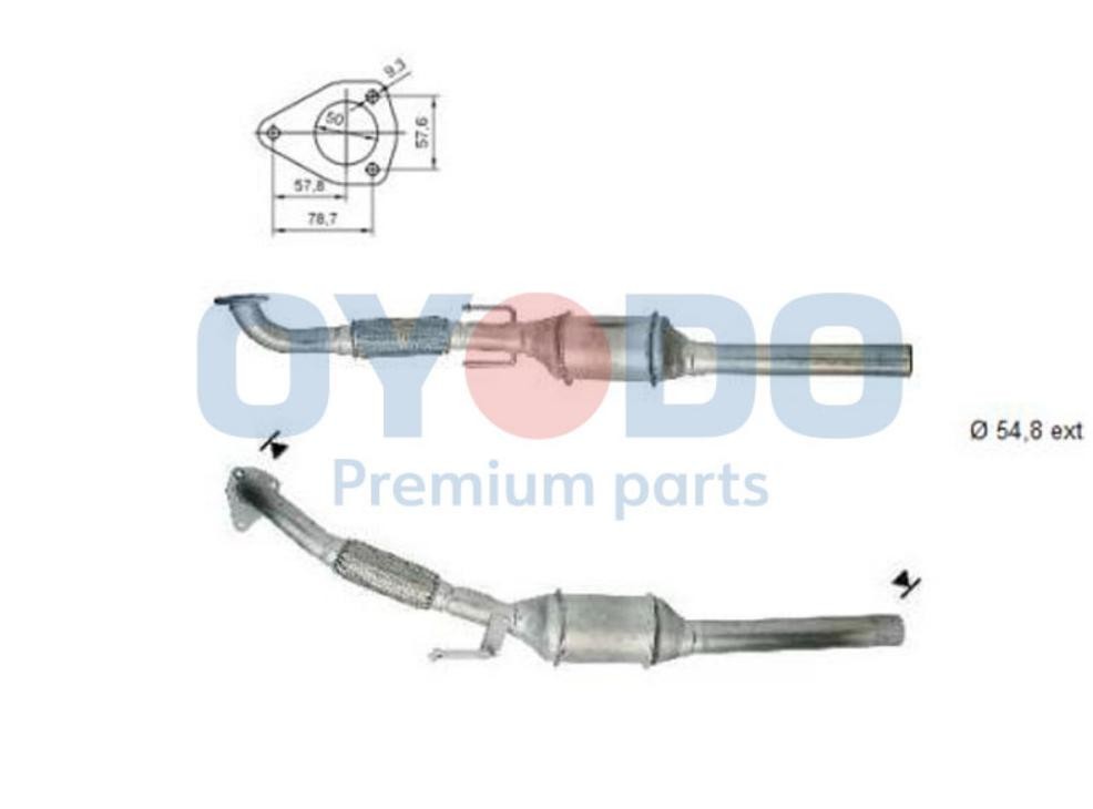 Oyodo Catalytic converter Article number: 20N0010-OYO cheaply