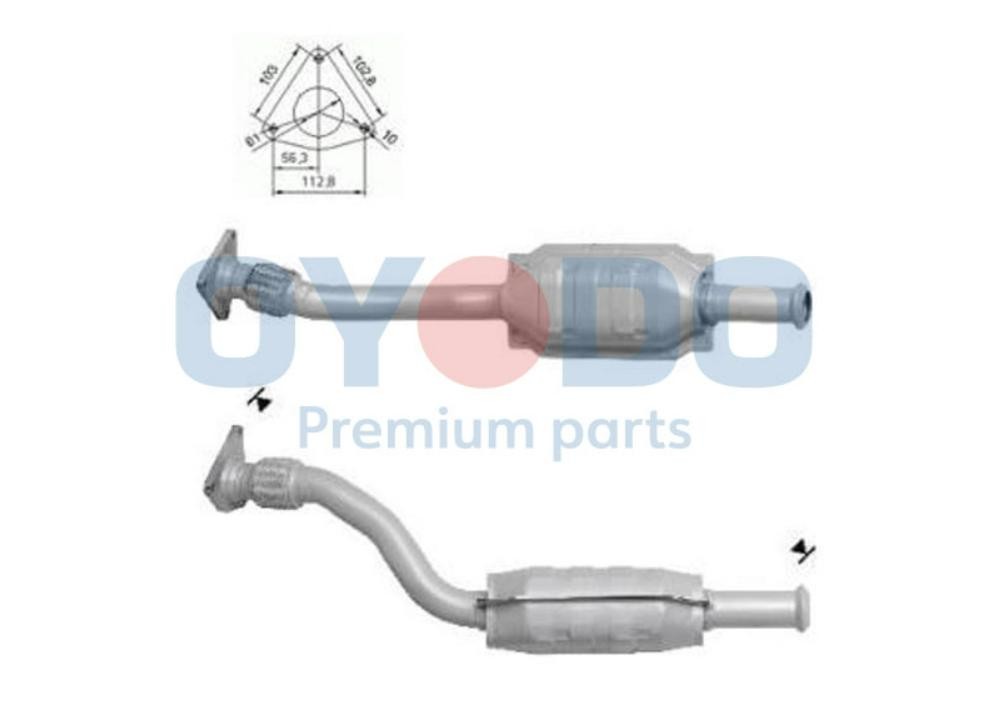 Oyodo Catalytic converter Article number: 20N0051-OYO cheaply