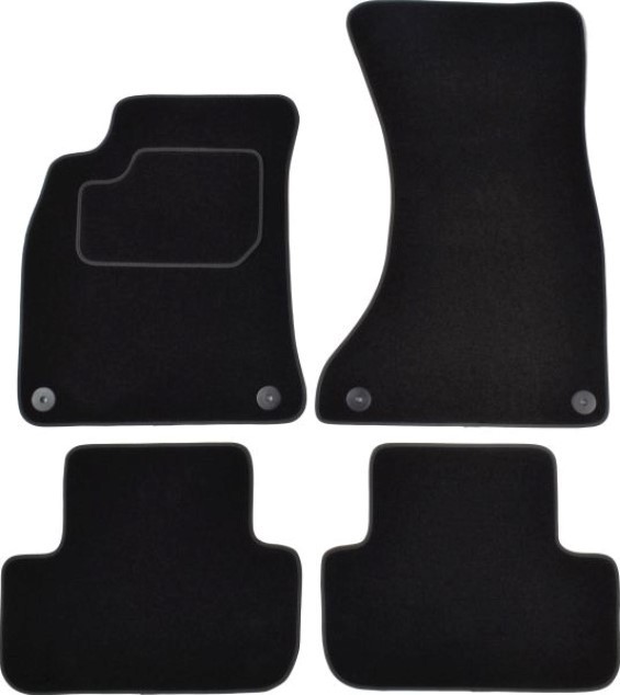 CUSTOPOL AUD130C Floor mats A4 2.0 TDI 177 PS Diesel 2015