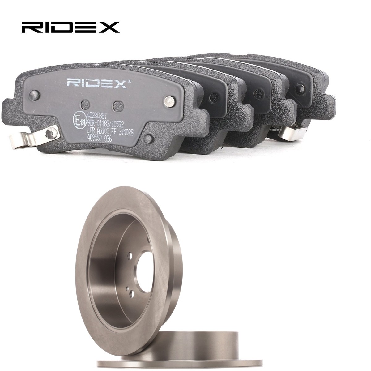 RIDEX Brake discs and pads set Article number: 3405B1861 cheaply