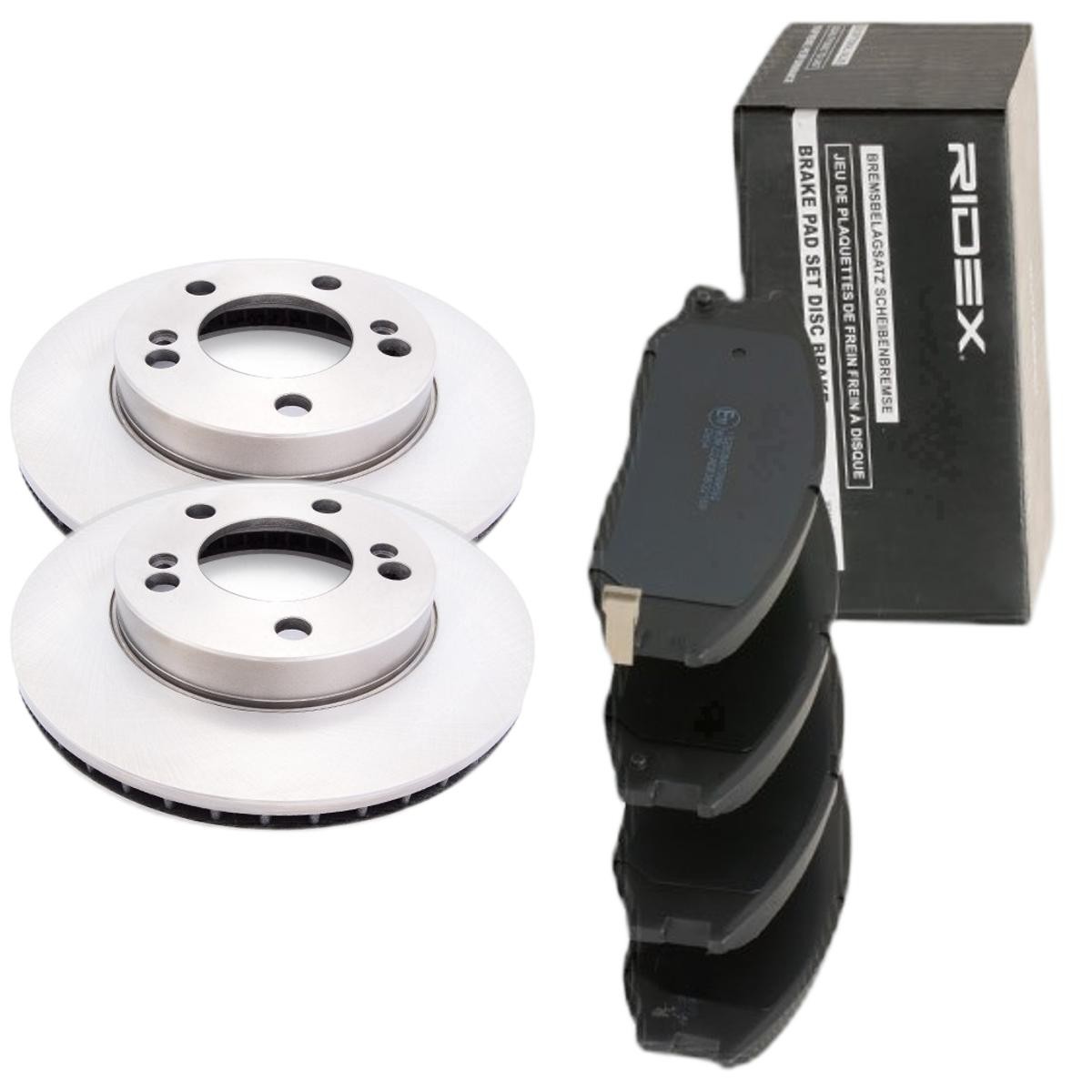 RIDEX Brake discs and pads set Article number: 3405B2123 cheaply