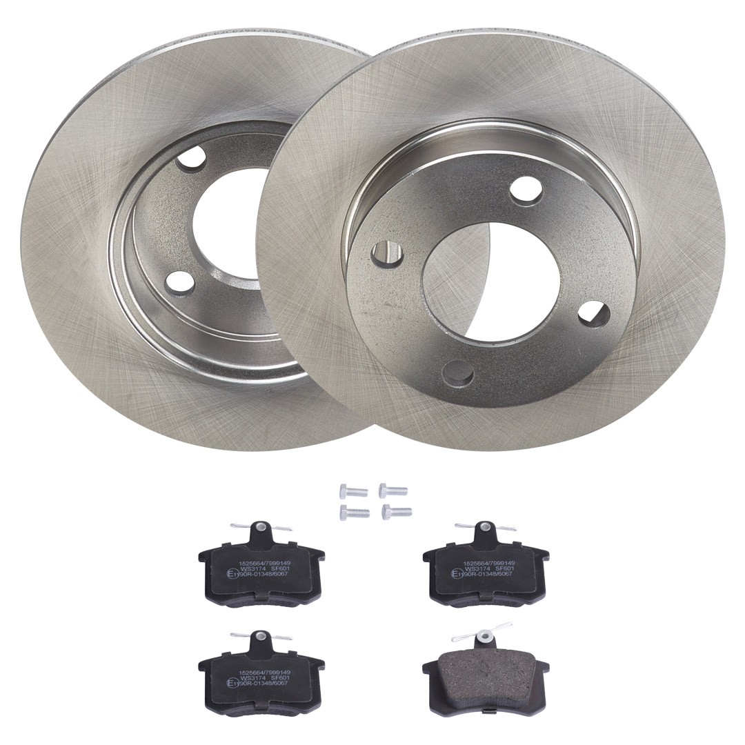 RIDEX Brake discs and pads set Article number: 3405B2164 cheaply