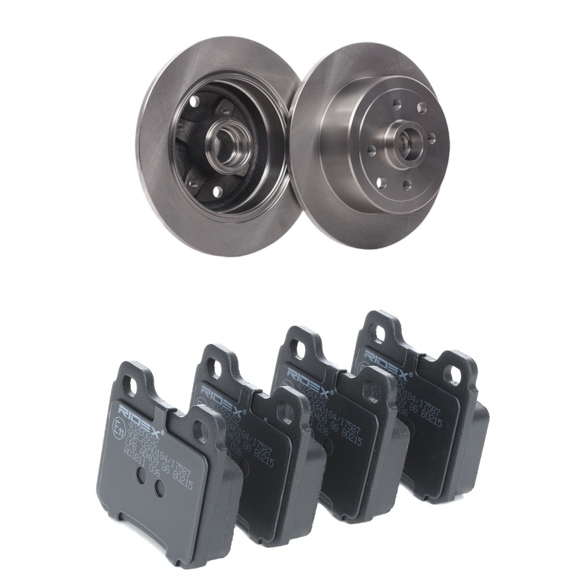 RIDEX Brake discs and pads set Article number: 3405B2201 cheaply