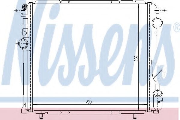 NISSENS Engine radiator Article number: 63957 cheaply