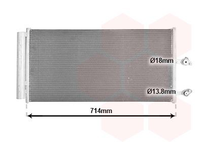 VAN WEZEL Air conditioning condenser Article number: 59015704 cheaply