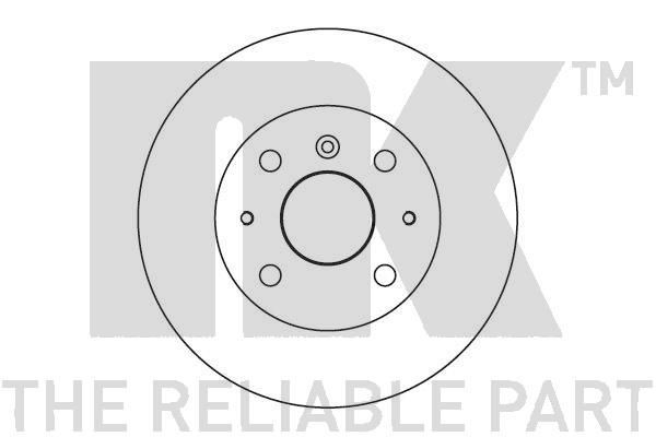 NK Brake disc Article number: 205105 cheaply