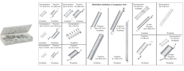 RESTAGRAF Assortment, tension/compression springs Article number: 52 cheaply