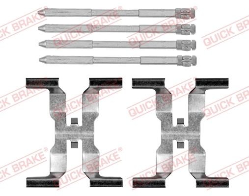 QUICK BRAKE 109-0166 Lisakomplekt, ketaspiduriklotsid RANGE ROVER VELAR 5.0 SCV8 4x4 551 HP Bensiin