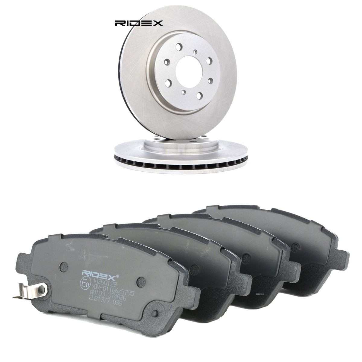 RIDEX Brake discs and pads set Article number: 3405B2686 cheaply