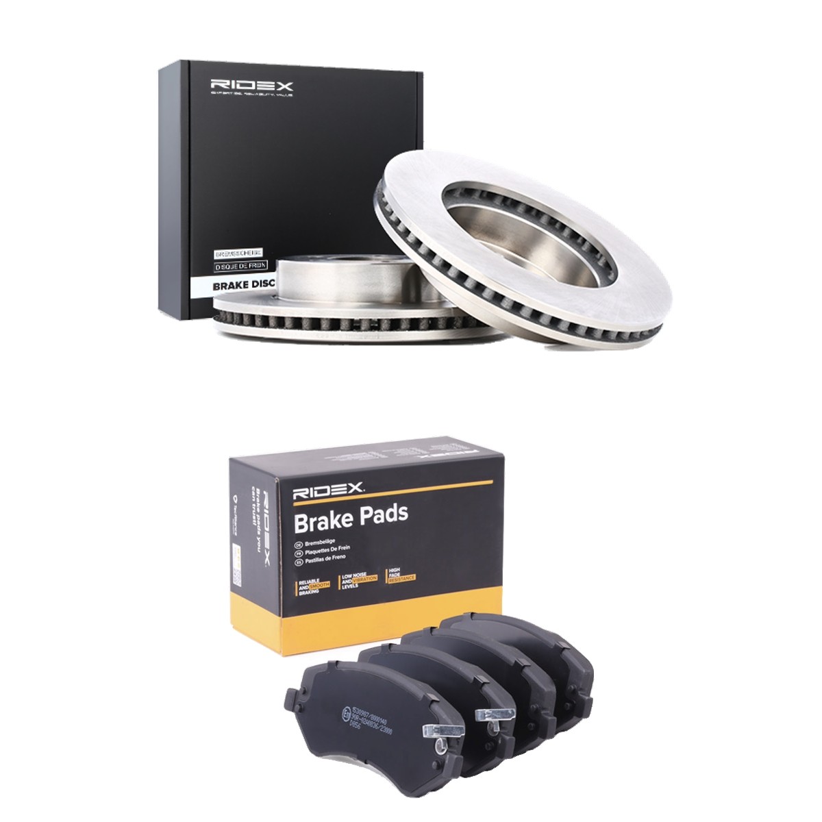 RIDEX Brake discs and pads set Article number: 3405B2775 cheaply