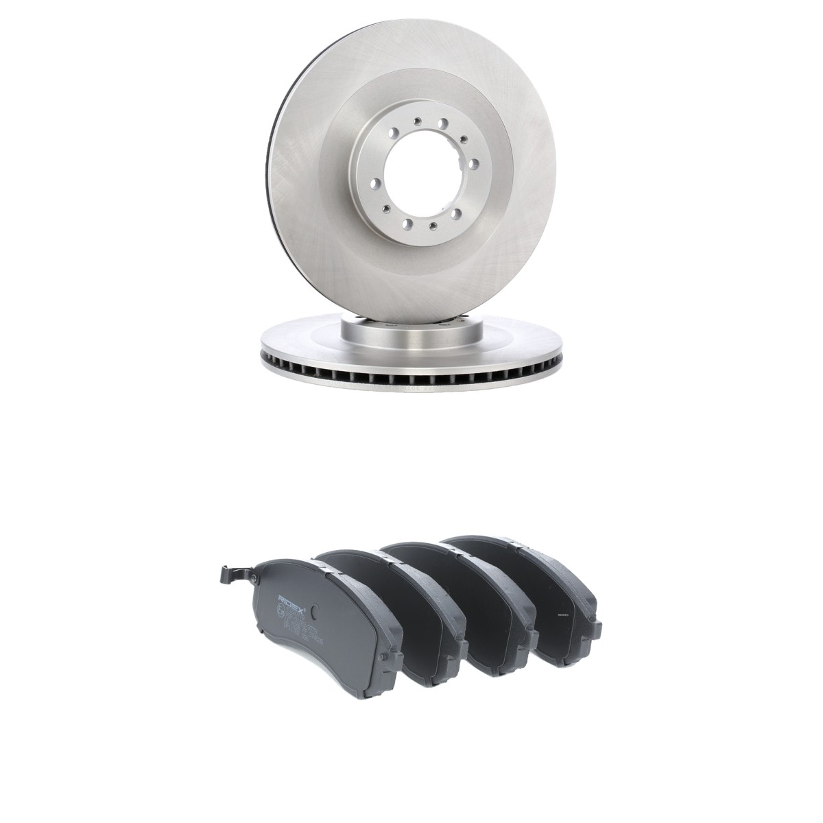 RIDEX Brake discs and pads set Article number: 3405B2980 cheaply