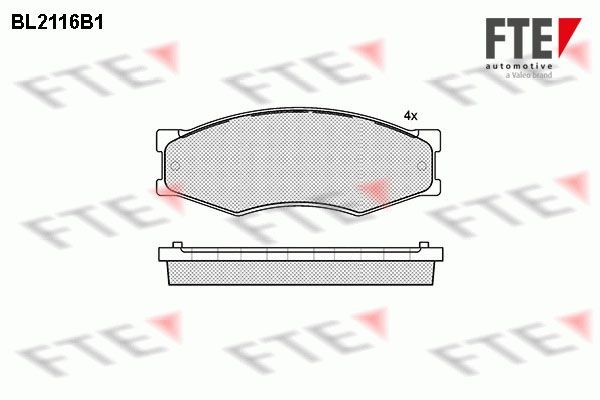 FTE Brake pad set Article number: 9010678 cheaply