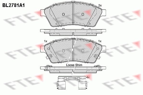 FTE Brake pad set Article number: 9011079 cheaply