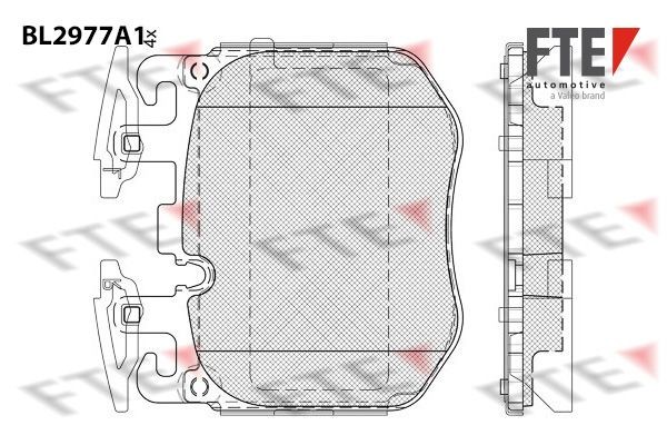 FTE Brake pad set Article number: 9011223 cheaply