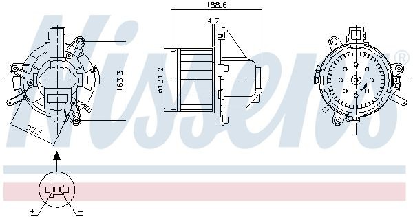 NISSENS Interior Blower Article number: 87542 cheaply
