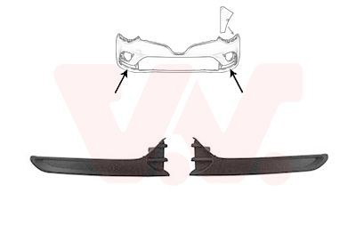 VAN WEZEL Trim / Protective Strip Set, bumper Article number: 4420581 cheaply