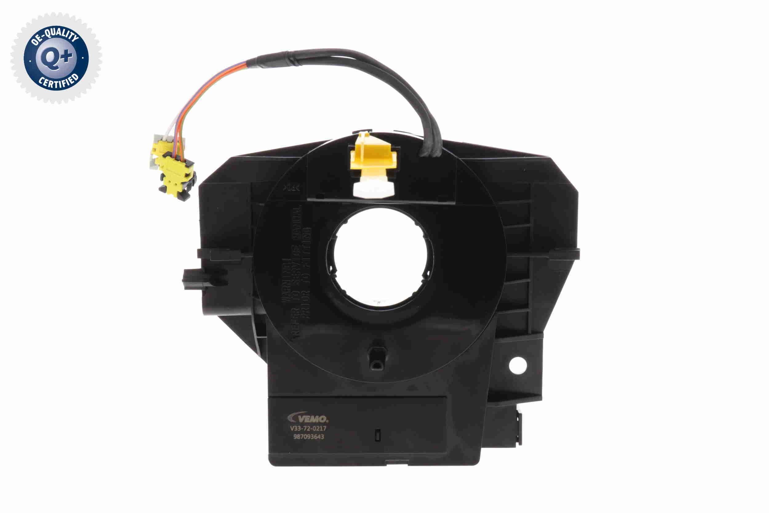 VEMO V33-72-0217 Clockspring, airbag COMPASS 2.4 4x4 170 PS Petrol