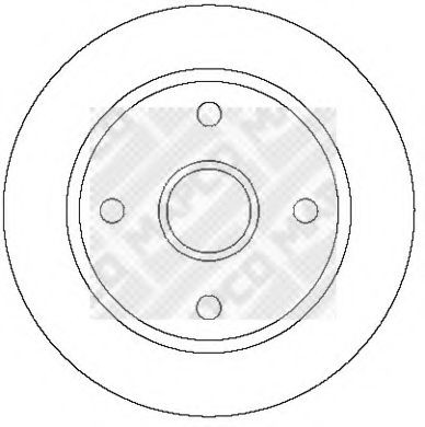 MAPCO Brake disc Article number: 15977 cheaply