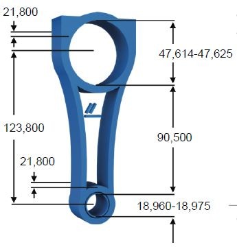 IPSA CO009000 Connecting Rod CLIO 1.4 (B/CB0C, B/CB0S) 75 PS Petrol 2016