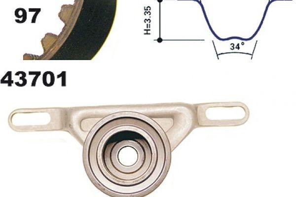 MAPCO Timing belt kit Article number: 23701 cheaply