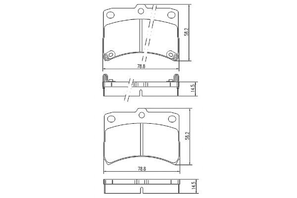 MAPCO Brake pad set Article number: 6726 cheaply