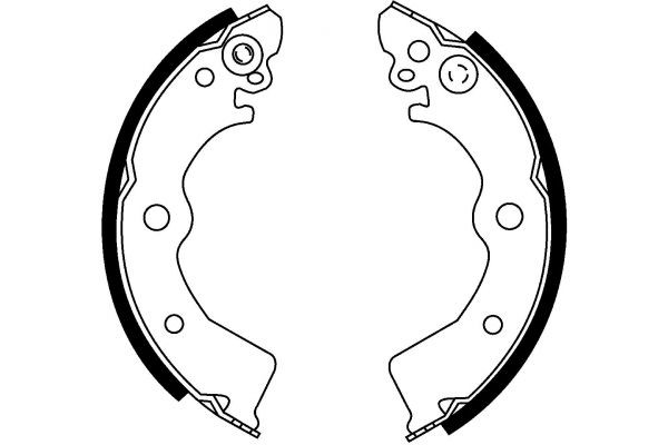 MAPCO Brake Shoe Set Article number: 8521 cheaply