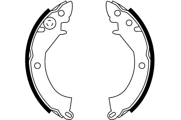 MAPCO Brake Shoe Set Article number: 8553 cheaply