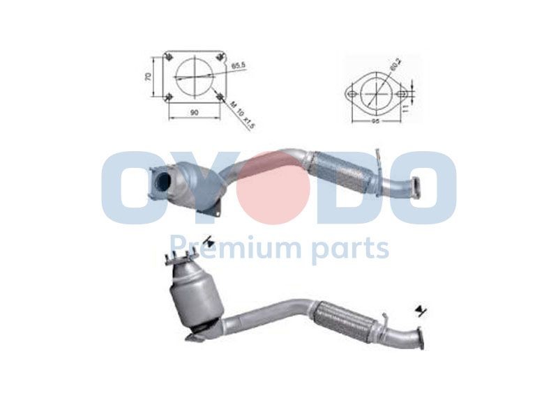 Oyodo Catalytic converter Article number: 20N0118-OYO cheaply