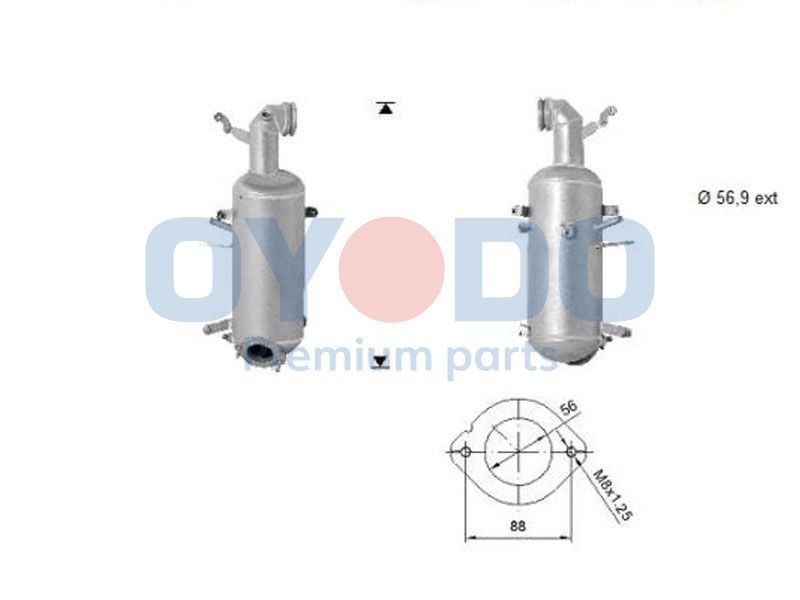 Oyodo Diesel particulate filter Article number: 20N0143-OYO cheaply